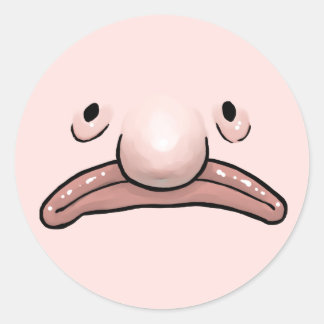 Blobfish Evolution Sticker