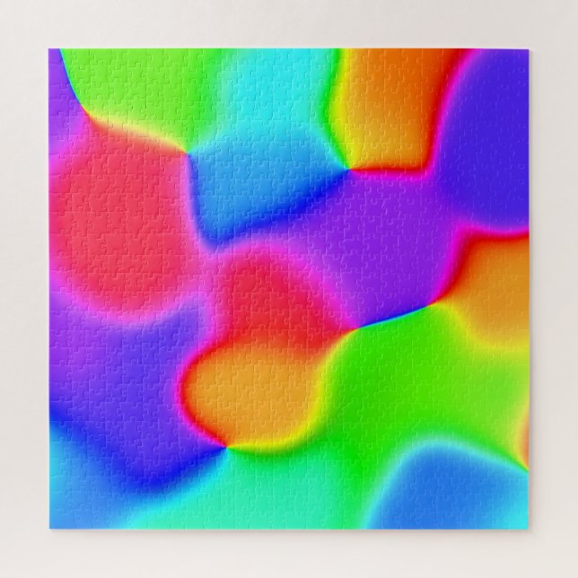 Blobs Arc-en-ciel lumineux Jigsaw Puzzle (Vertical)