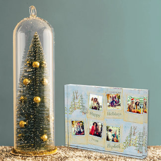 Bloc de collage de Noël Multi Photo Blue Friends
