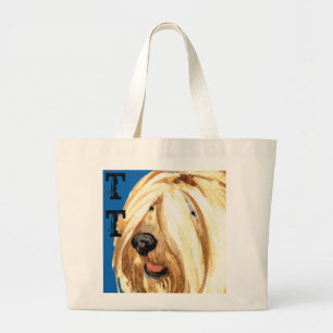 Bloc de couleur Tibétain Terrier Grand Sac fourre-