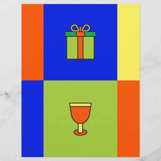 bloc de couleurs kwanzaa (Devant)