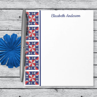 Bloc de patchwork Americana pour carnet de notes