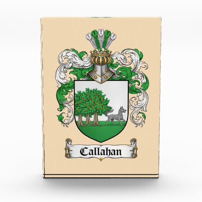 Bloc de photo du blason de Callahan (Devant)