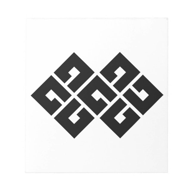 BLOC-NOTE 四 つ 目 結 二 つ (Devant)