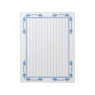 Bloc-note 飾り罫線用紙＜青＞[bl19]