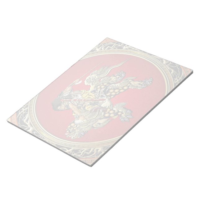 Bloc-note [100] Hokusai - Shoki Riding Shishi Lion (Incliné)