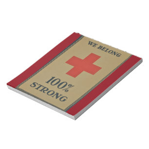 Bloc-note 1920 Première Guerre mondiale Croix-Rouge "Nous ap