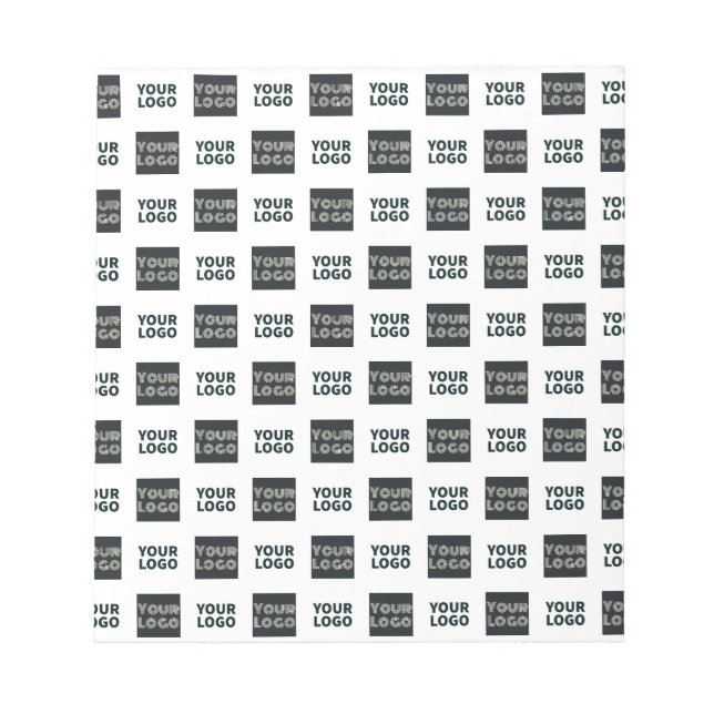 Bloc-note 2 Logos Simples Logos Répétitifs | Blanc (Devant)
