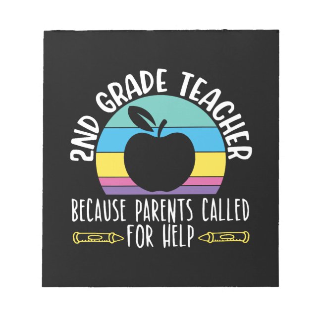 Bloc-note 2nd Grade Teacher Shirts I Love My Second Graders (Devant)