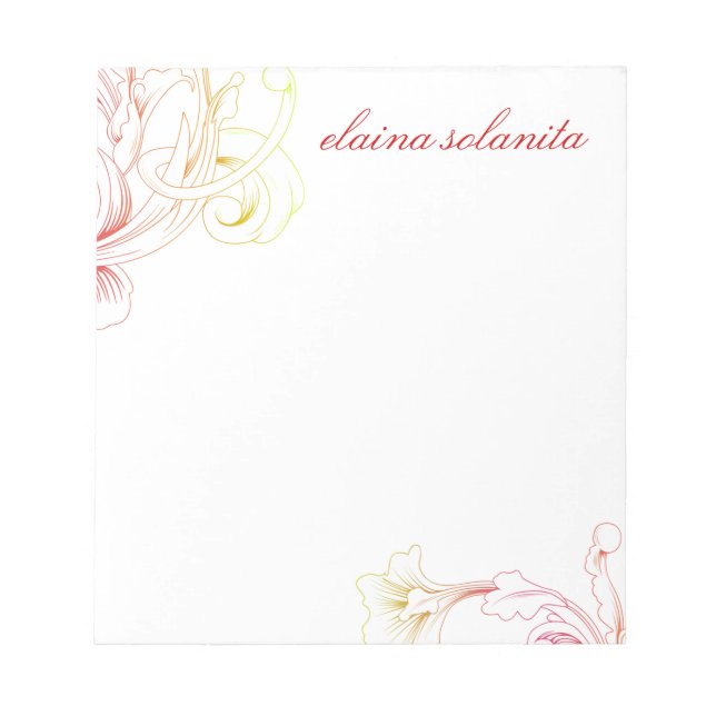 Bloc-note 311 Vivid Foliage Flare White (Devant)