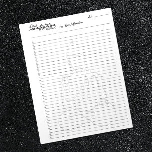 Bloc-note 33x3 Méthode de manifestation, Loi d'attraction