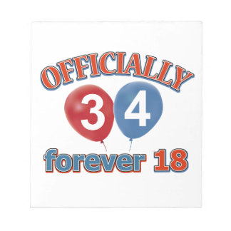 Bloc-note 34e anniversaire