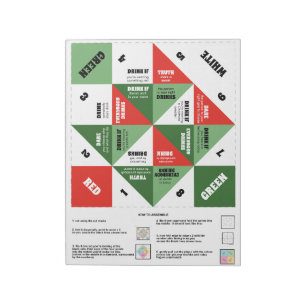 Bloc-note 40 Cootie Catcher Jeux - Odeurs de Noël