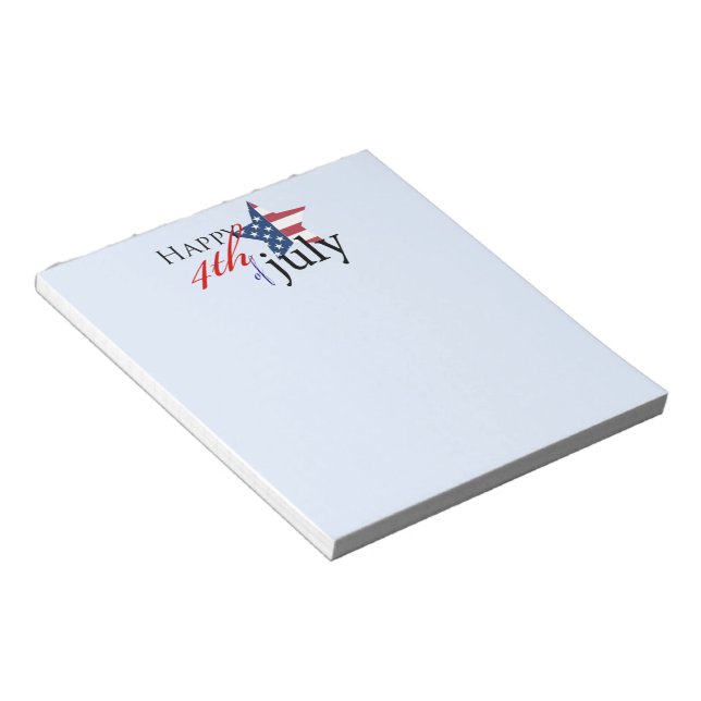 Bloc-note 4 juillet 1 heureux (Incliné)