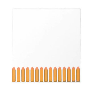 Bloc-note 8 BULLETS sur arrière - plan noir