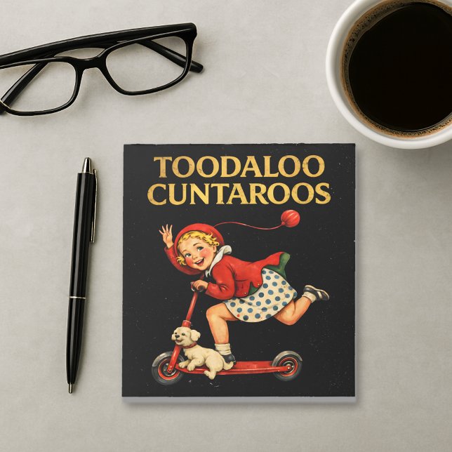 Bloc-note À bientôt Cuntaroos Humour sarcastique Rétro Drôle (Créateur téléchargé)