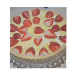Bloc-note A strawberry cake
