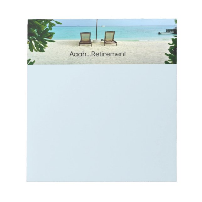 Bloc-note Aaah...Retraite (Devant)