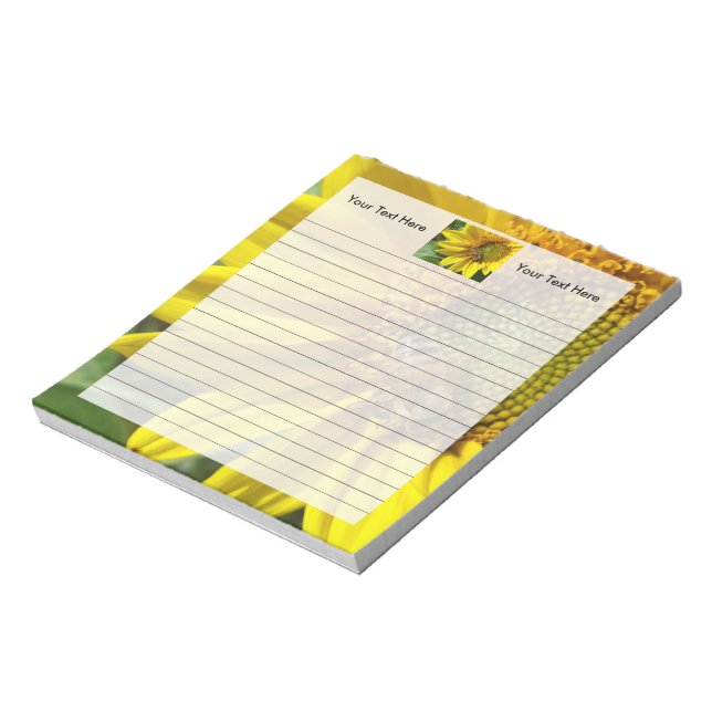 Bloc-note Abeille à miel du Tournesol Jaune (Tourné)