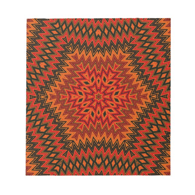 Bloc-note Abstract modern mosaic kaleidoscopic (Devant)