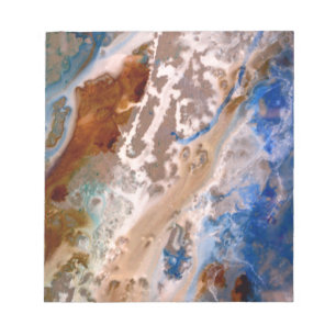 Bloc-note Abstrait plage de sable motif motif en mousse d'ea