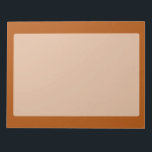 Bloc-note Accent de couleur brun Sienna prêt à customiser<br><div class="desc">Ce produit de style personnalisé en couleur brun sienne accent pour vous-même ou comme un cadeau sûr de faire une impression en toutes occasions. Cliquez sur le bouton "Customisez-le !" pour afficher les outils permettant de customiser ce produit si vous souhaitez utiliser un éditeur de texte et un chargeur d'images....</div>