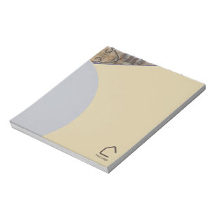 Bloc-note Accents de logo ou code QR abstrait simple moderne