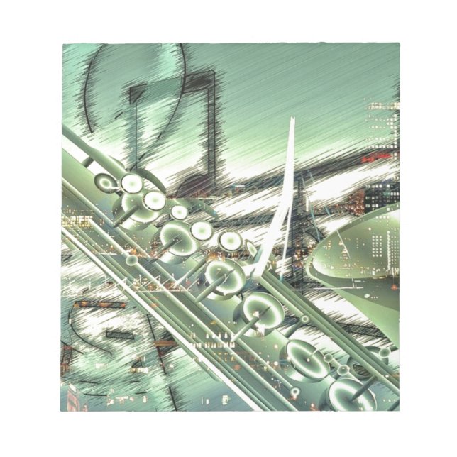 Bloc-note Accessoires de conception de musique de saxophone  (Devant)