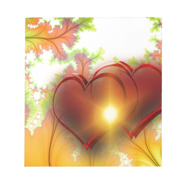 Bloc-note Accessoires Motifs design coeur moderne chic, amou (Devant)