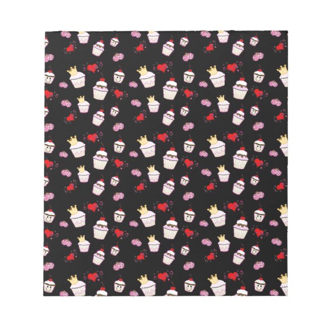 Bloc-note Accessoires Motifs Kawaii Cupcakes (Devant)
