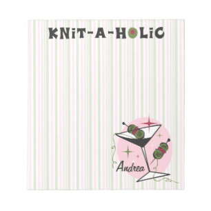 Bloc-note Accro au tricot