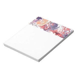 Bloc-note Acrylique liquide rouge