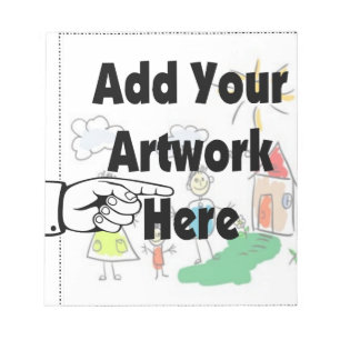 Bloc-note Add your own Artwork or Kid's Artwork for gifts