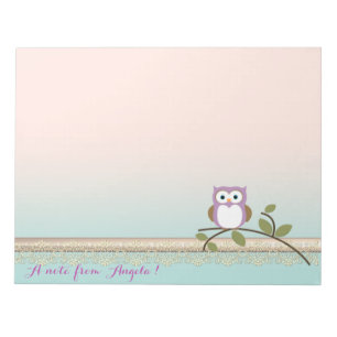 Bloc-note Adorable Girly Cute Owl