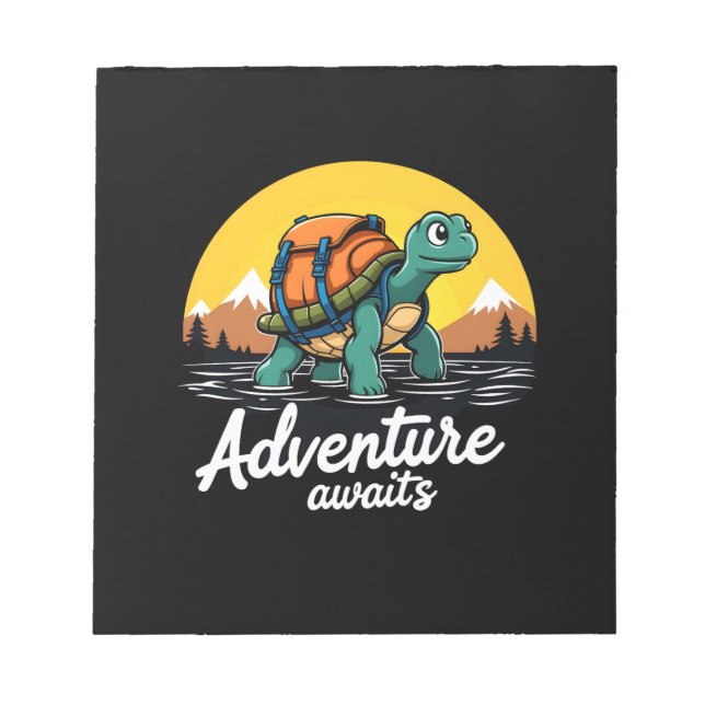 Bloc-note Adventure Awaits est Hiking Adventures est A l'ext (Devant)