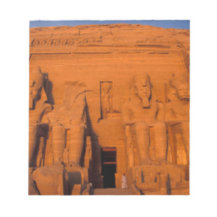 Bloc-note AF, Égypte, Abu Simbel. Façade au coucher du solei