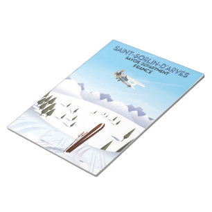 Bloc-note Affiche de ski Saint-Sorlin d'Arves France