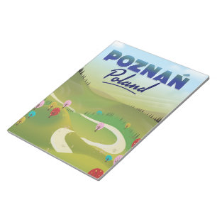 Bloc-note Affiche de voyage à Poznań Pologne.