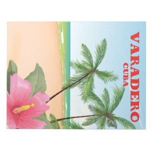 Bloc-note Affiche de voyage de la plage cubaine de Varadero
