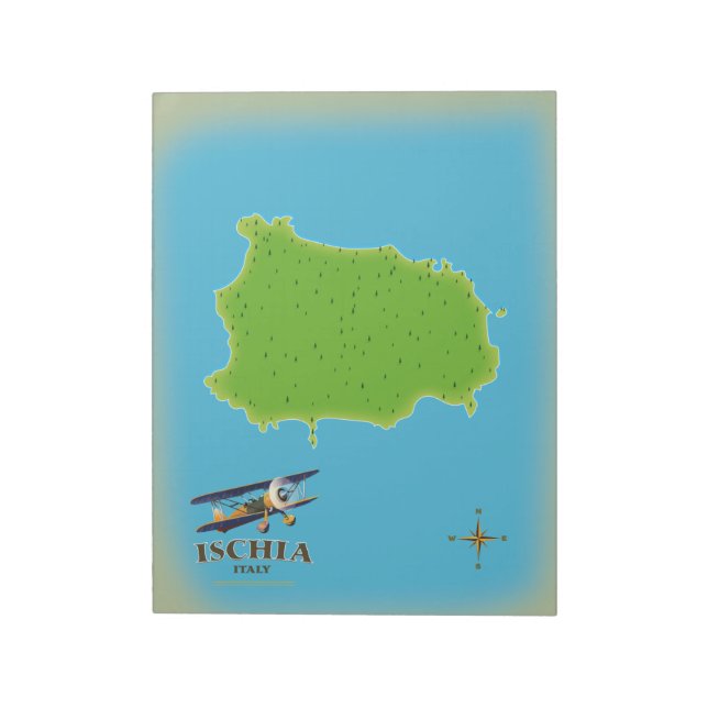 Bloc-note Affiche de voyage Ischia Italie (Tourné)