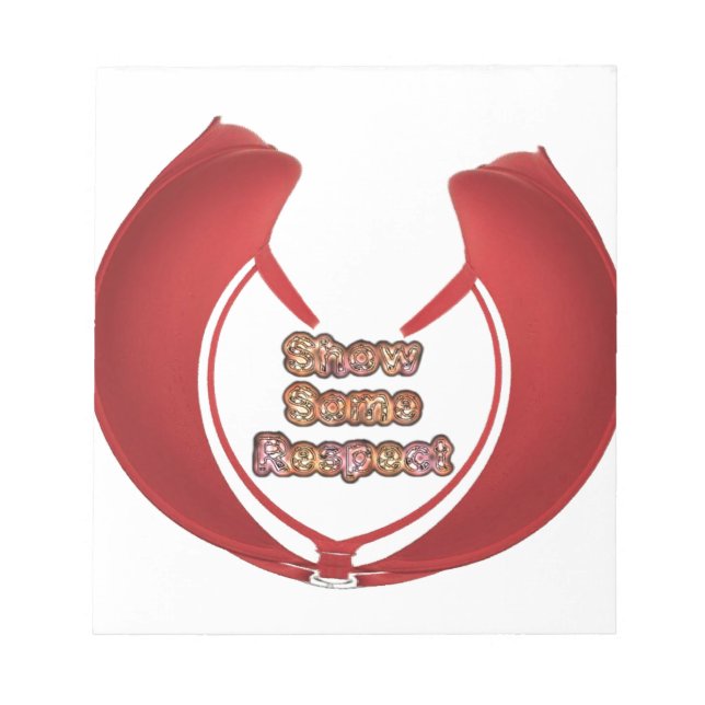 Bloc-note Afficher un peu de respect Imprimé (Devant)