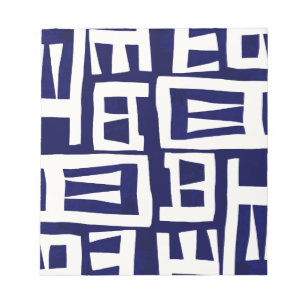 Bloc-note African Map - Navy Ivory