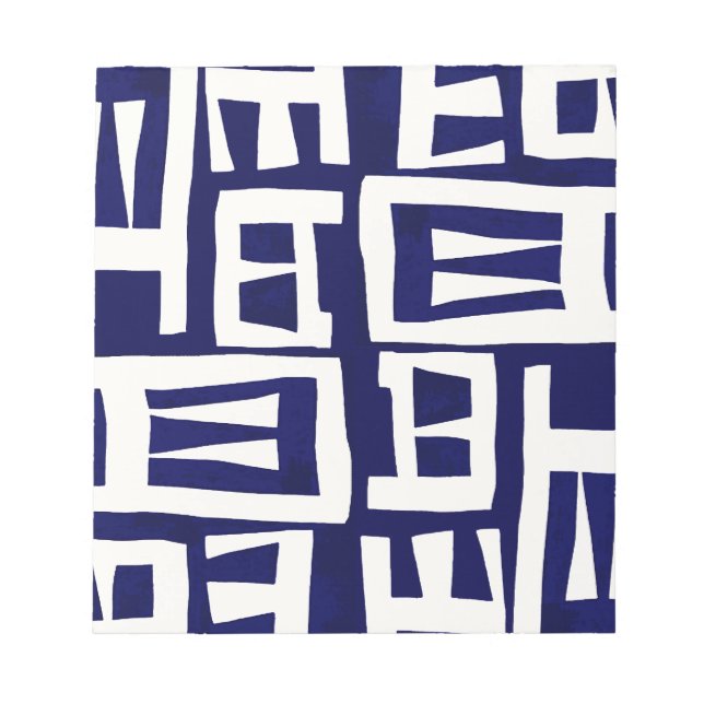 Bloc-note African Map - Navy Ivory (Devant)
