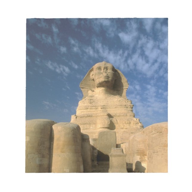 Bloc-note Afrique, Égypte, Le Caire, plateau de Gizeh. Sphin (Devant)