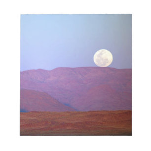 Bloc-note Afrique, Namibie, Sossusvlei. Une pleine lune repo