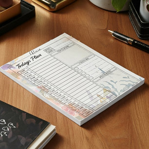Bloc-note Agenda personnalisé floral mixte d'automne