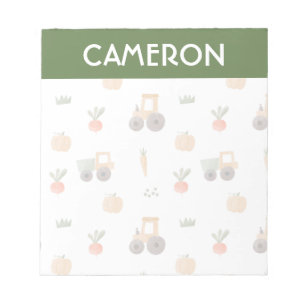 Bloc-note Agritourisme jardin aquarelle Motif amusant