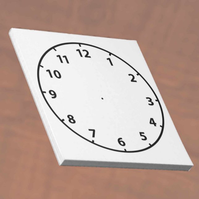 Bloc-note Aide pédagogique cadran d'horloge vierge pour ense (Créateur téléchargé)