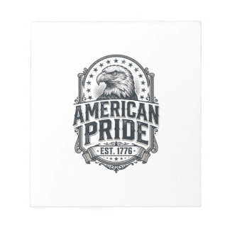 Bloc-note Aigle de fierté américaine Chemise patriotique vin