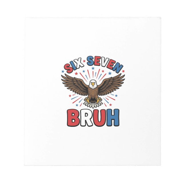 Bloc-note Aigle Patriotique Six Sept Bruh Design Vectoriel_1 (Devant)